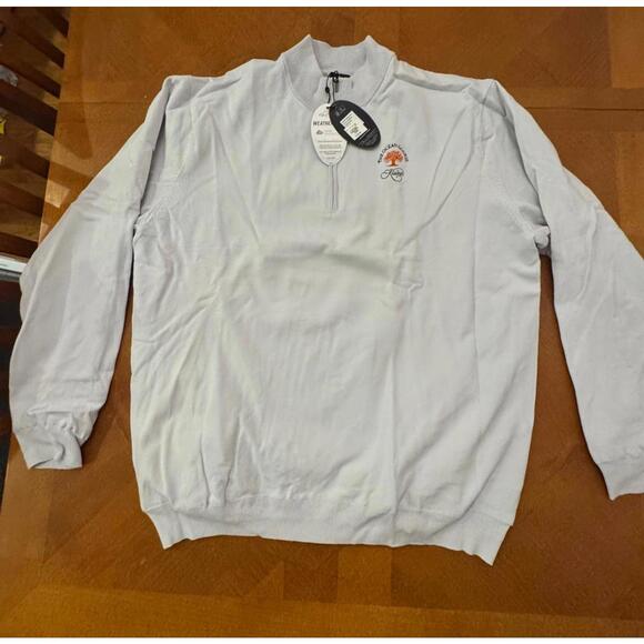 Other - Ocean Course Greg Norman Wind Protection White Zip-Up Sweater